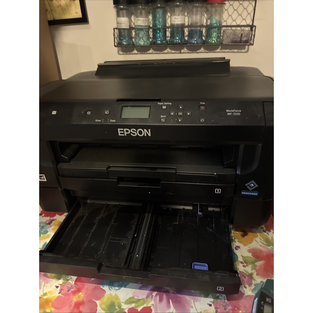 Epson WorkForce WF-7210 Inkjet Photo Printer - AS IS - Sublimation Converted